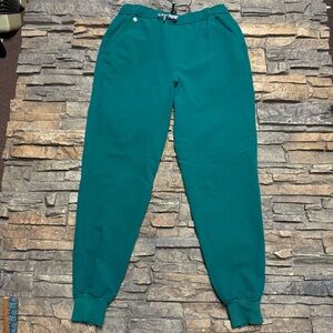 Figs Scrub Jogger Pants Womens Medium Technical Collection Green Nurse Work